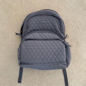 Vera Bradley Quilted Grey Backpack